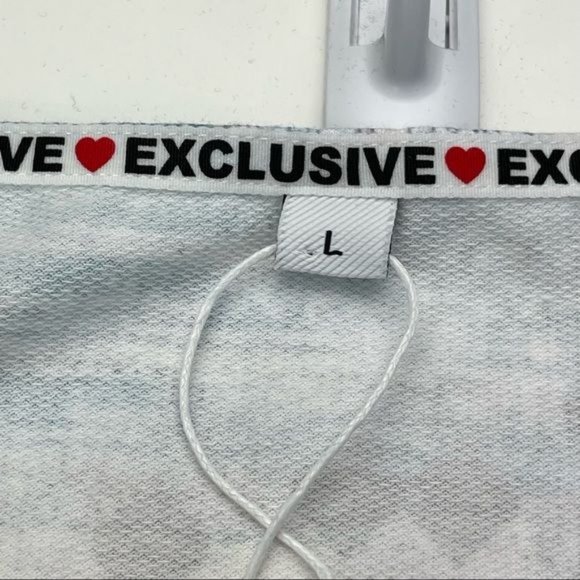 NWT Exclusive Heart Blue and Tan Long Sleeve V-Neck Sheath Dress Size Large - Picture 4 of 5